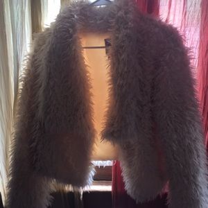 Faux fur jacket